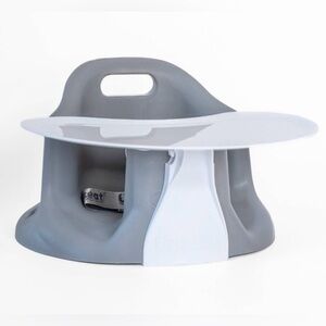Gray Upseat and White Baby Seat with Tray